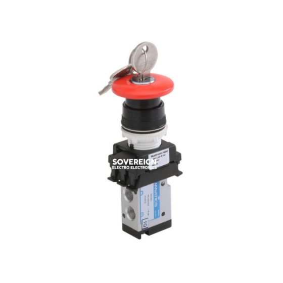 Janatics valve with switch (Mushroom head Lock and Key- Red)