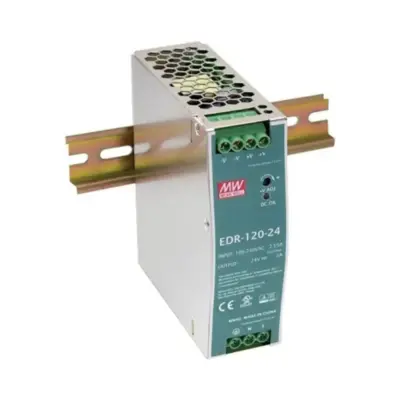 Meanwell EDR-120-24 DIN Rail Power Supply Metal Case AC/DC Power Supply – ProSens Automation Coimbatore