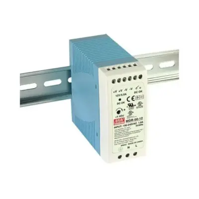 Meanwell MDR-60-12 DIN Rail Power Supply 12V 5A 60W – ProSens Automation Coimbatore