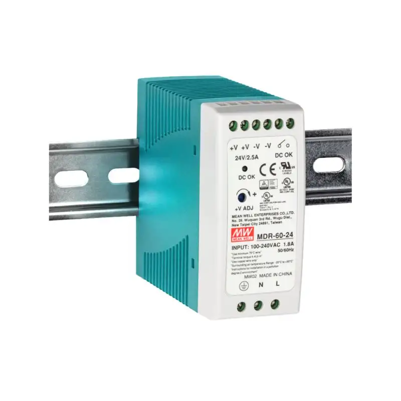 Meanwell MDR-60-24 – DIN Rail Power Supply | MDR-60-24 | ProSens Automation