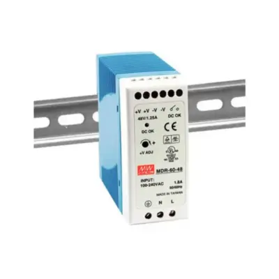 Meanwell MDR-60-48 DIN Rail Power Supply 48V 1.25A 60W – ProSens Automation Coimbatore